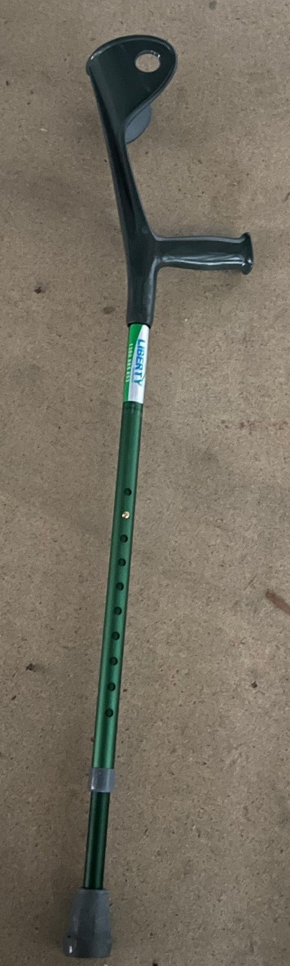 Forearm crutch  pair  colour Green