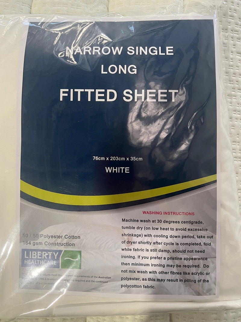 LIBERTY FITTED SHEETS VARIOUS SIZES (WHITE) (clearance only)