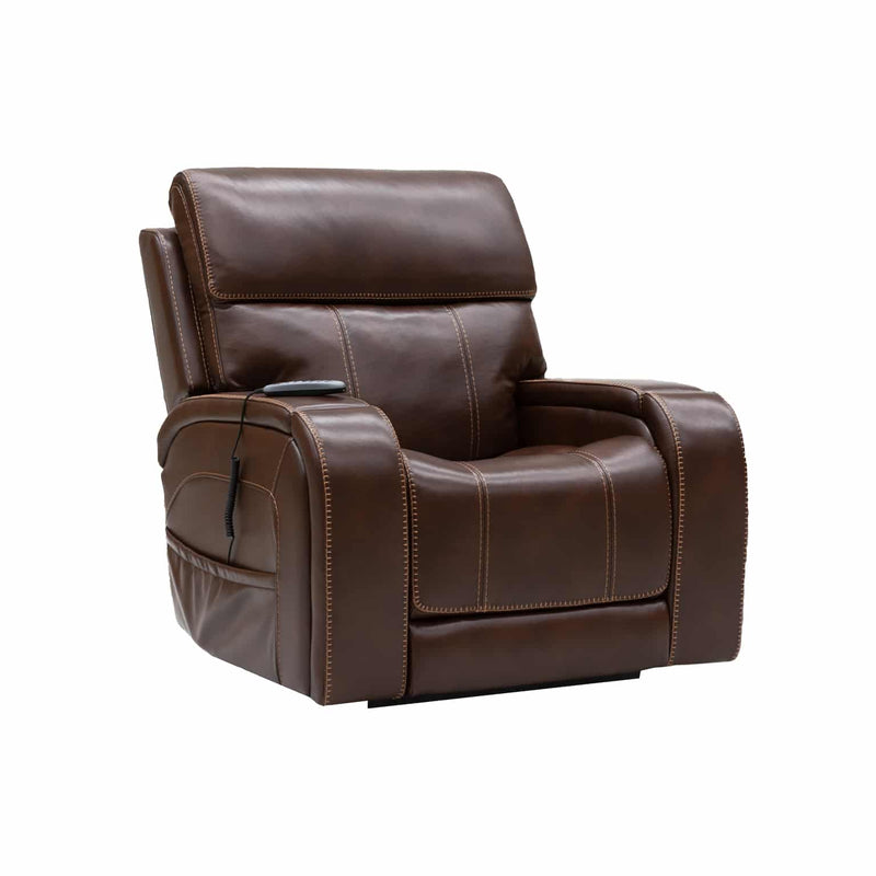 Theorem Abingdon Lift Chair Hannah Coffee with Headrest and Lumbar Adjustment and Cup Holders