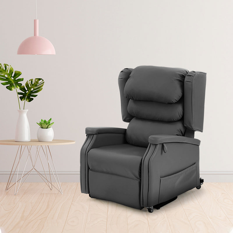 Configura, Comfort Lift Chair, Medium, Black Vinyl, CR5444