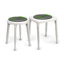 Etac Easy Shower Stool with Swivel Pad, Grey