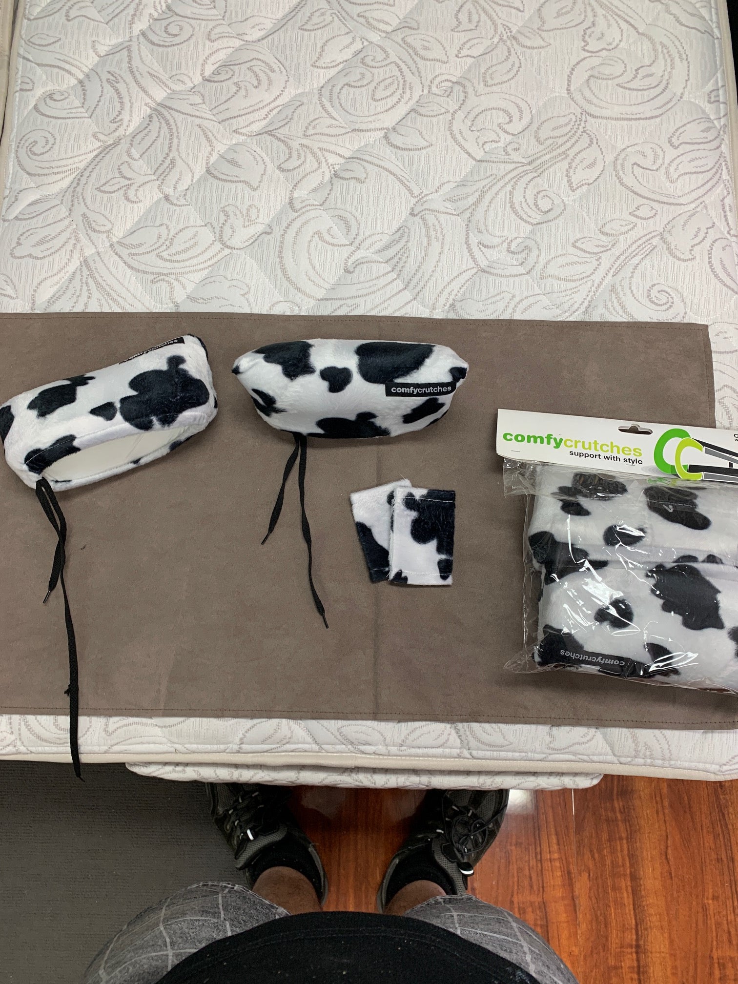 Liberty Crutch Covers Crutches) Cow Print