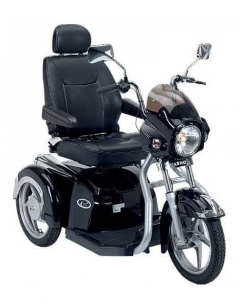 Electric Mobility Scooter Black Side View