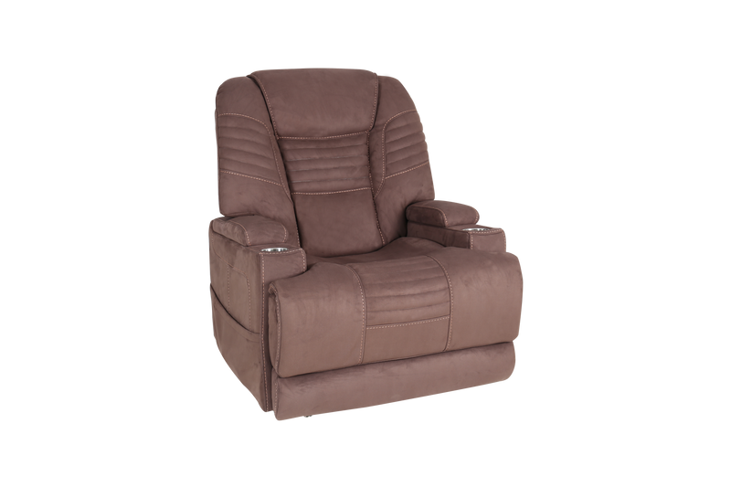 Theorem Marcos Dual Motor Lift Chair with Headrest & Lumbar Adjustment & Cup Holders available in charcoal or fudge
