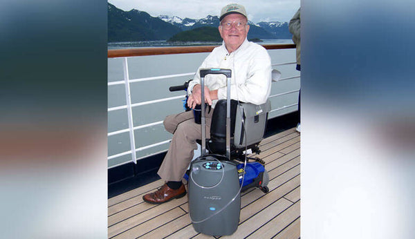 Sequal Eclipse Man On Boat With Oxygen Concentrator