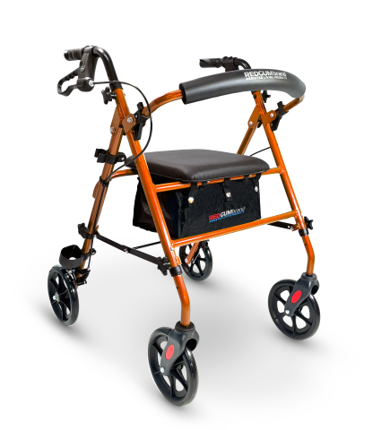 Redgum HEIGHT ADJUSTABLE SEAT WALKER - ORANGE (RG4215OG)