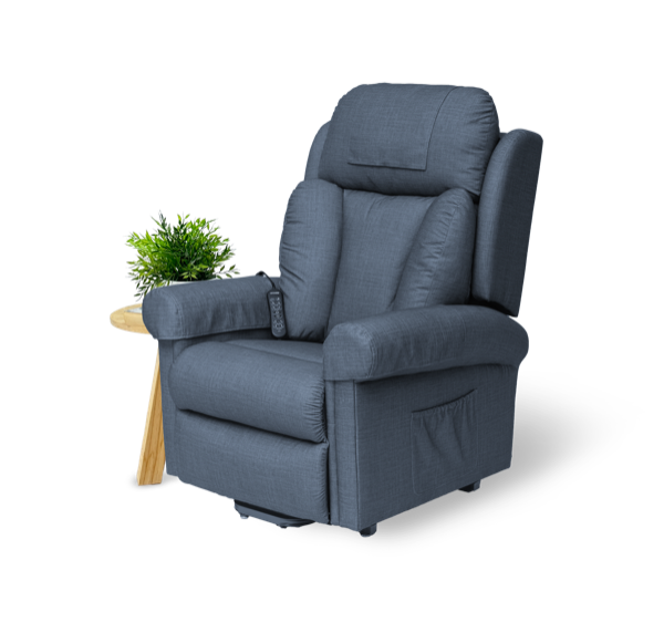 Redgum ROSA Four Motor Lift Chair - Ocean Blue LC0802