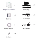 Kingon P2-E7 Portable Oxygen Concentrator - Pulse