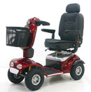 Shoprider 889SL Dark Red Side View Zoomed