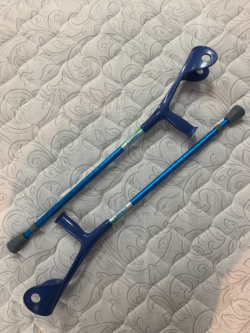 Forearm crutch  pair Blue rpm86050-B Clearance
