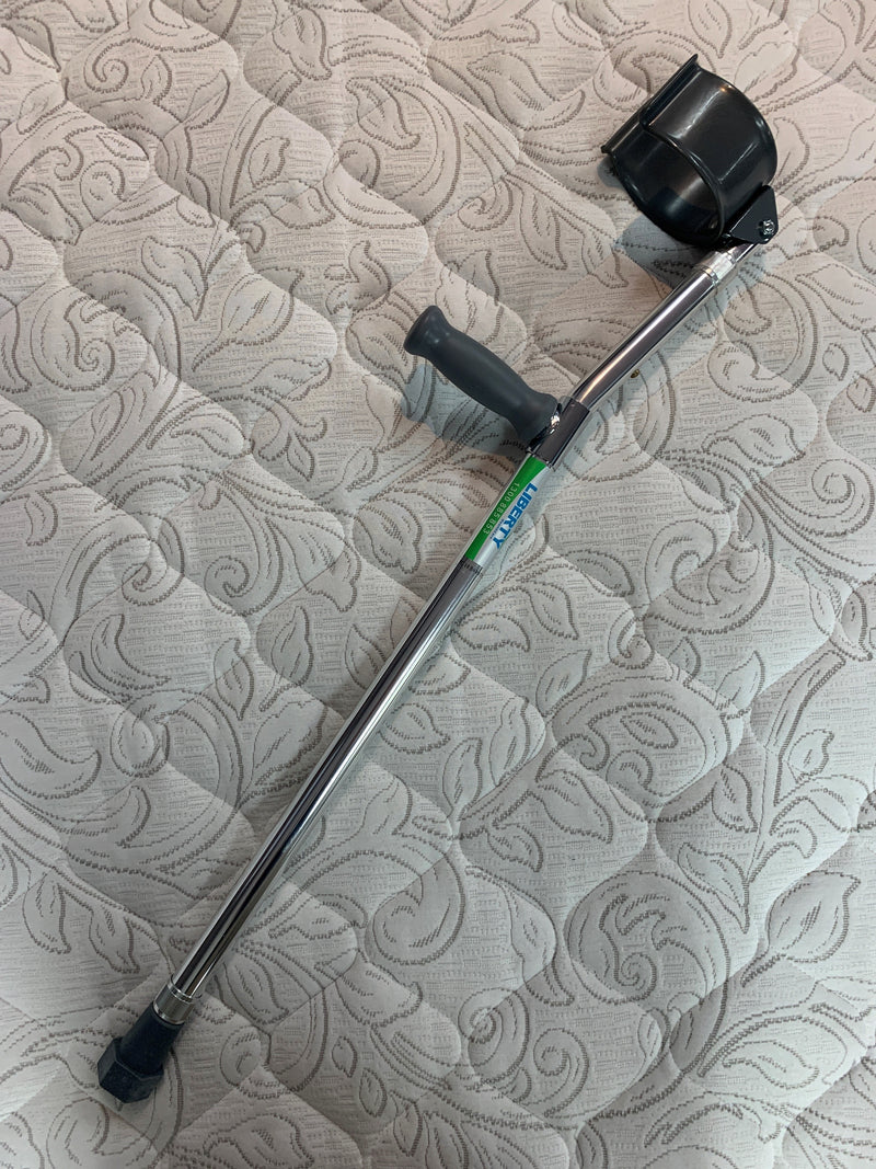 Forearm crutch  pair Silver (Canadian) RPM86030 Clearance