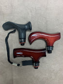 Walking Stick Cane Contour Handles  random colours Right Handed (Pack Of 3) clearance