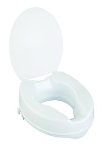 Novis BetterLiving Toilet Seat Raiser with Lid, Fixed Height, 100mm