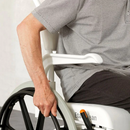 Etac Clean Self Propelled Mobile Shower Commode, 55cm, White