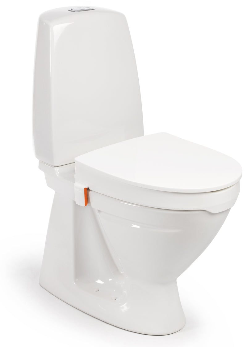 Etac My-Loo Toilet Seat Raiser with Lid and Brackets, 10 cm