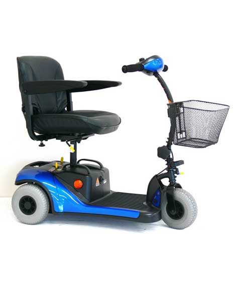 Portable Electric Mobility Scooter Black Blue Mini