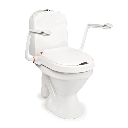 Etac Hi-Loo Toilet Seat Raiser Fixed with Angled Arm Supports