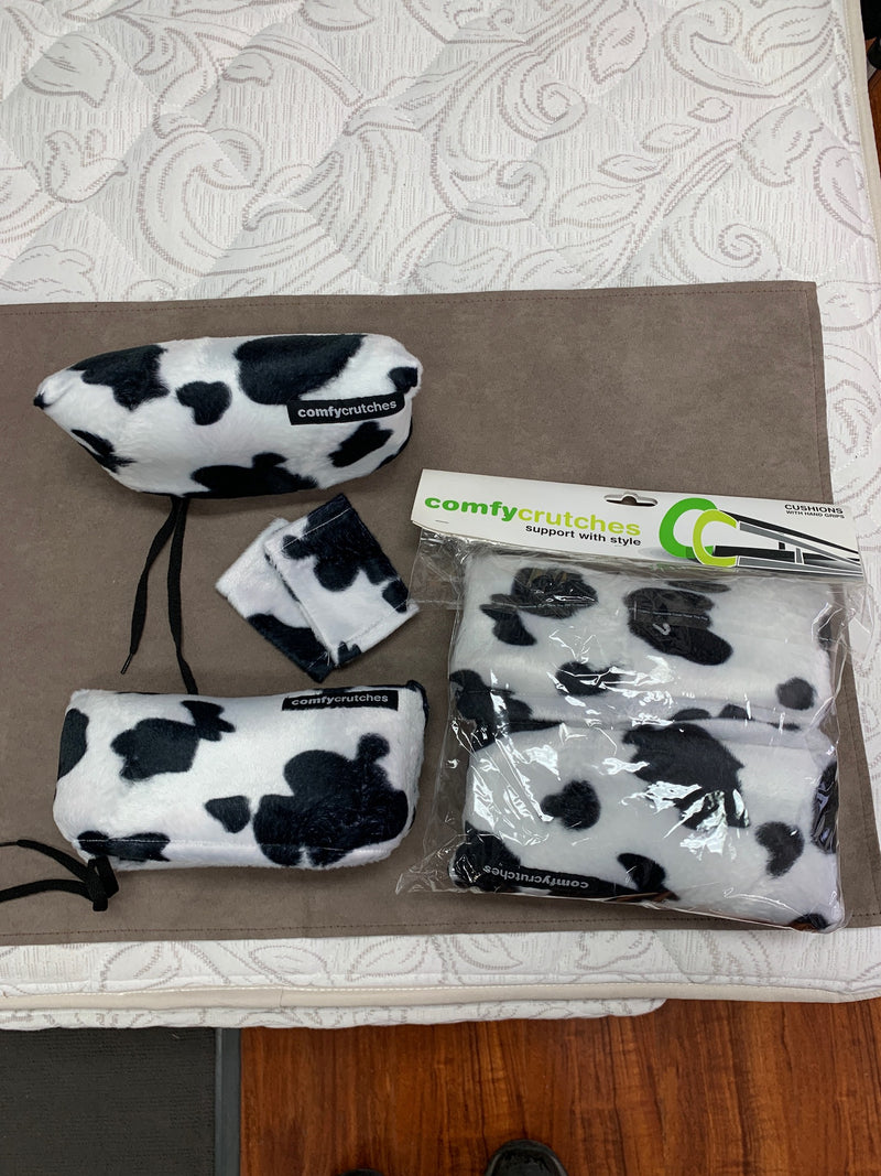 Liberty Crutch Covers  (Comfy Crutches) Cow Print