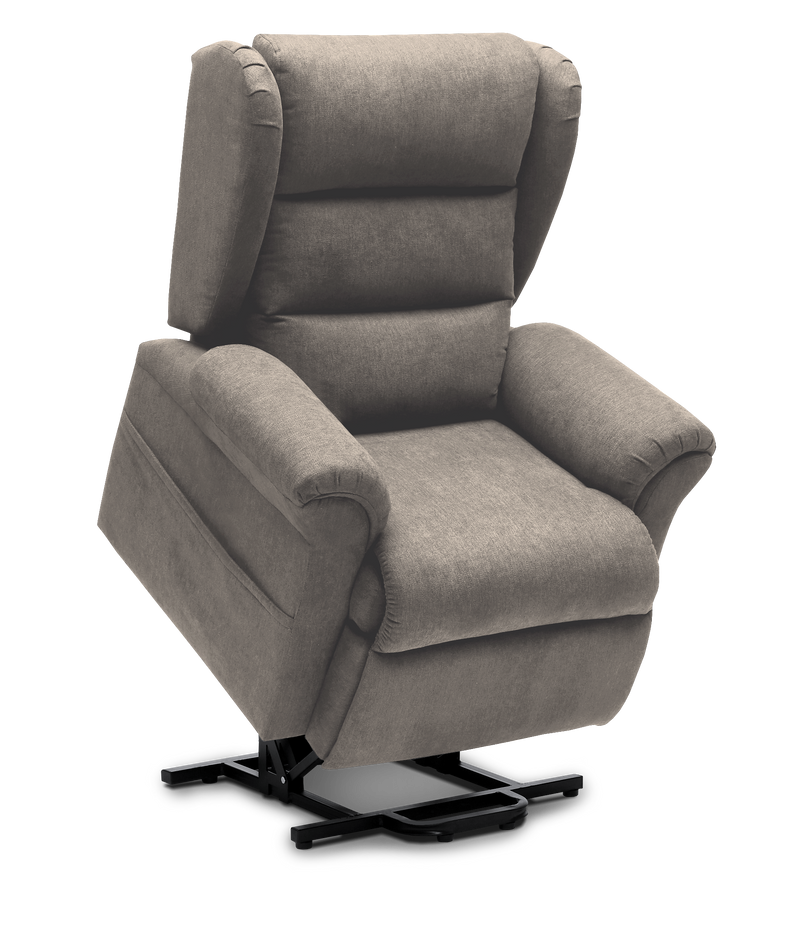 Redgum Taranto 4 Motor Lift Fabric Recliner Chair,  Taupe colour