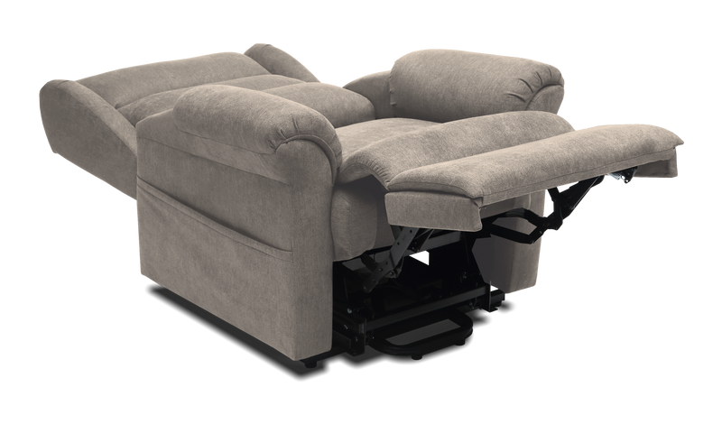 Redgum Taranto 4 Motor Lift Fabric Recliner Chair,  Taupe colour