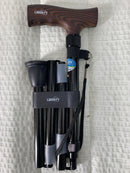 Liberty Elite Cane Black with Straight wooden Handle LH201