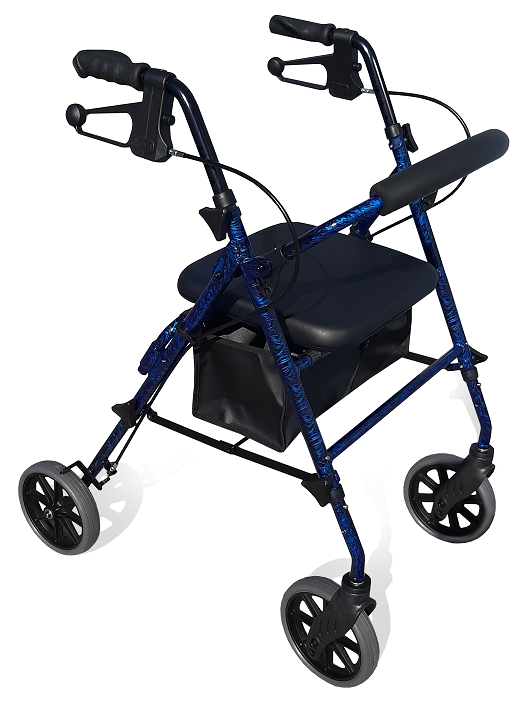 Redgum Walker Adjustable seat height  8" wheels with folding lock.  RG4210