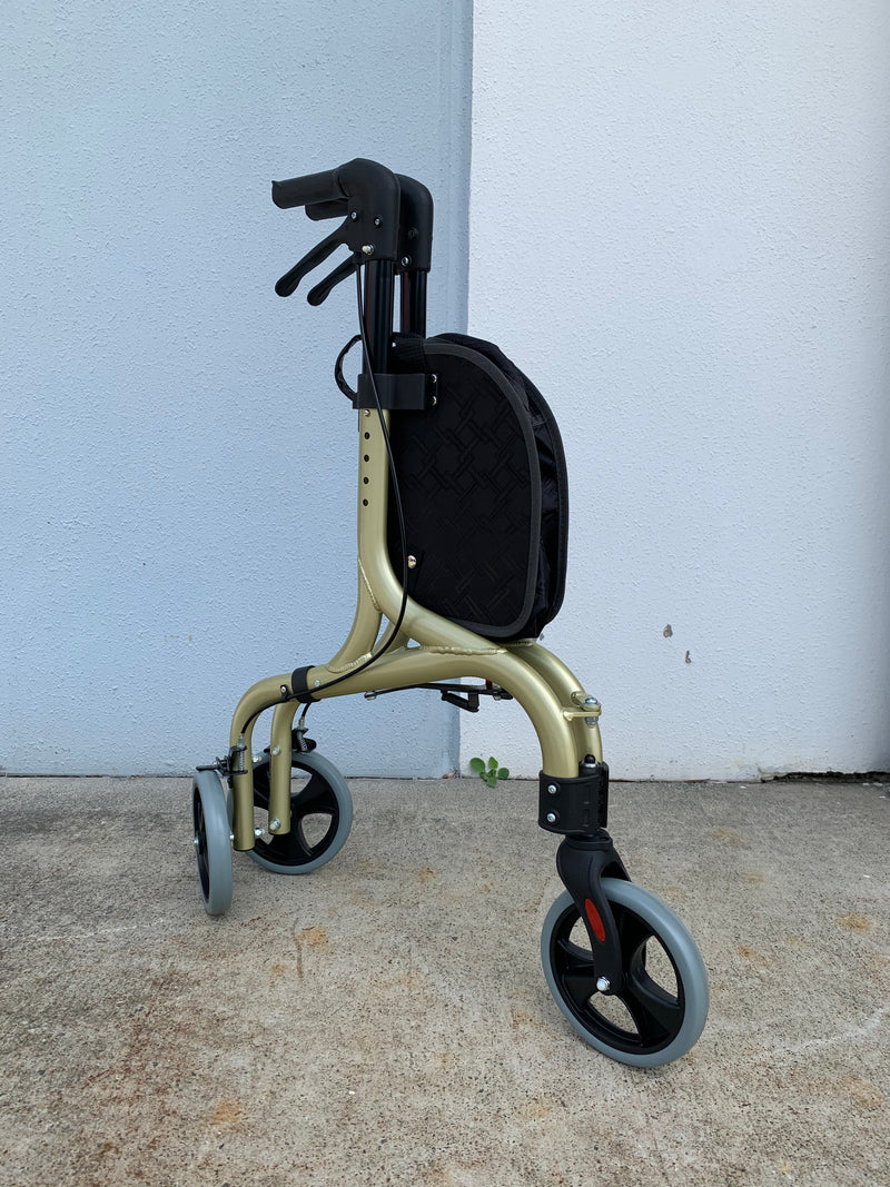 Lightweight Tri Walker Black Gold Right Angle View