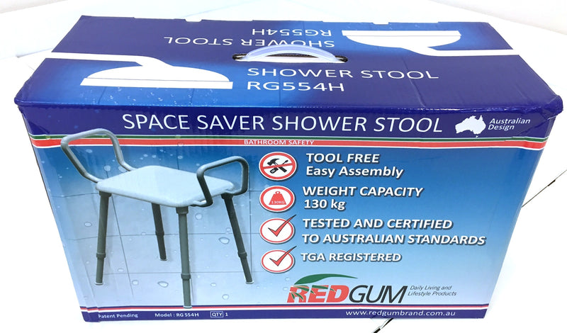 Redgum Space Saver Shower Stool RG554H