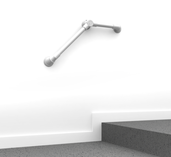 Redgum Grab Rail Multi Angle Adjustable Fixed Grab Rail White- RG5905
