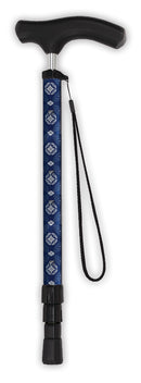 Redgum Telescopic Design Press Button Operation Walking Stick Cane - Blue Diamond 	 RGWS311